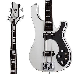 Baixo 4 Cordas Schecter Diamond Series Stargazer Gloss White