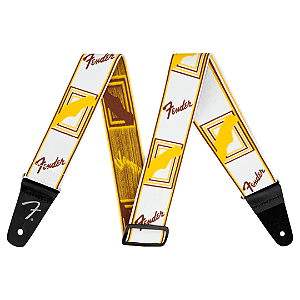 Correia Para Instrumento Fender WeighLess Monogram White