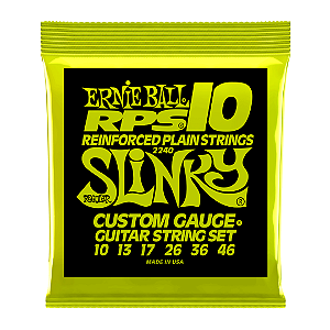 Encordoamento Para Guitarra Ernie Ball Regular Slinky RPS .010
