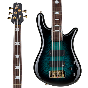 Baixo 5 Cordas Ativo Spector Icon NS-5 Neck Through Black & Blue