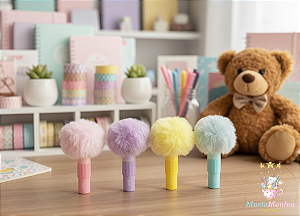 Marca Texto Divertido Pompom