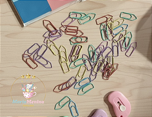 Clipes Para Papel 2/0 Tons Pastel