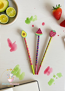 Lápis Preto HB CIS Fantasia Frutas com Borracha