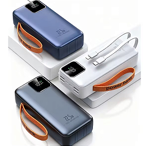 Power Bank 50000mAh Turbo 22,5W Carregamento Ultra-rápido