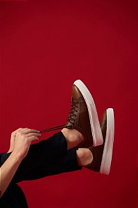 Tênis Casual Masculino Marrom