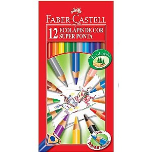 ECOLAPIS DE COR SUPER PONTA 12 CORES