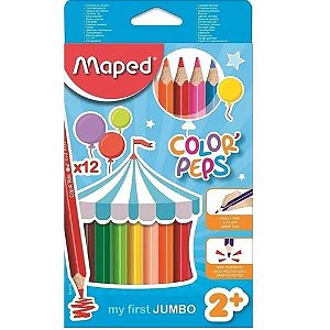 LAPIS DE COR COLOR PEPS MAXI 12 CORES