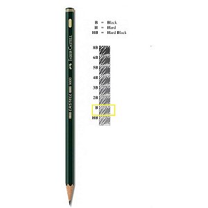 LAPIS GRAFITE CASTELL 9000 SEXTAVADO- B