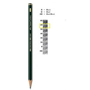 LAPIS GRAFITE CASTELL 9000 SEXTAVADO 6B