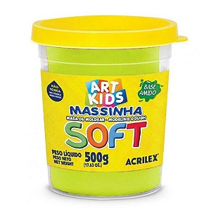 MASSA DE MODELAR SOFT 500G AMARELO LIMÃO