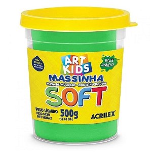 MASSA DE MODELAR SOFT 500G VERDE