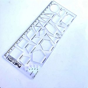 REGUA COM FORMAS GEOMETRICAS