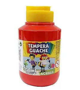TEMPERA GUACHE 250ML VERMELHO FOGO