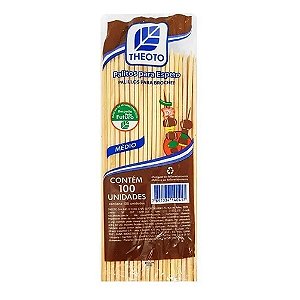 ESPETO CHURRASCO 18 CM THEOTO C/ 100