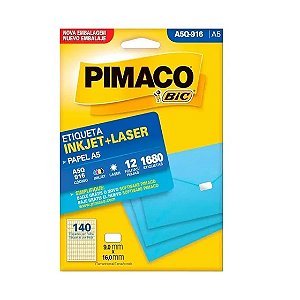 ETIQ. INKJET+LASER A5 Q-916 PIMACO