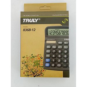 CALCULADORA TRULY DE MESA 12  DIGITOS 836B-12