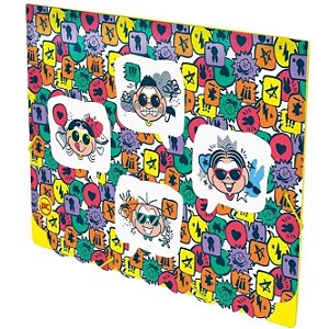 PASTA POLIPROP. 3CM TURMA DA MONICA