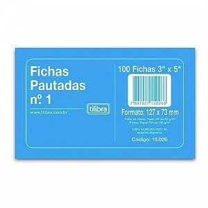 FICHA PAUTADA N1 3X5 100F