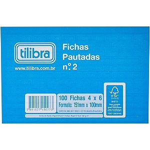 FICHA PAUTADA N2 4X6 100F