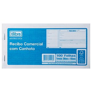 RECIBO COMERCIAL COM CANHOTO