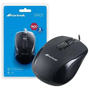 MOUSE OPT 1600DPI USB FORTREK OM103 PT