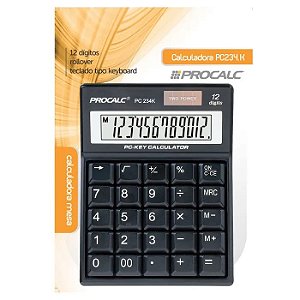PC234K - CALCULADORA DE MESA 12 DIG