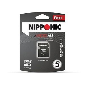 CARTAO DE MEMORIA MICROSD NIPPONIC 8GB*