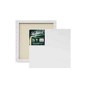 TELA P/ PINTURA 15X15CM TECIDO C/MOLD. MADEIRA