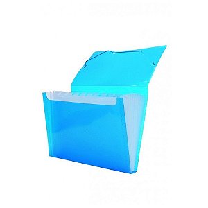 PASTA SANF. A4 LINE AZUL C/12 DIV.