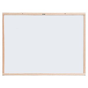 QUADRO BRANCO 40X50 CM MOLDURA MADEIRA