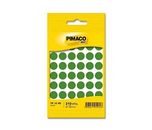 ETIQ. ADES. TP12 5FLS PIMACO VERDE(E)