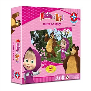 QUEBRA CABECA MASHA E O URSO 60 PECAS