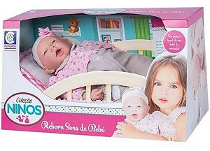 COLECAO NINOS REBORN BOCA ABERTA COT