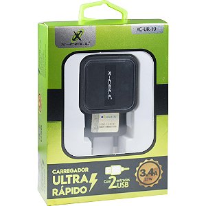 CARREG X-CELL ULTRA XC-UR10 2USB 3.4 PT