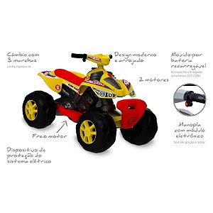 QUADRICICLO (AMARELO) ELETRICO