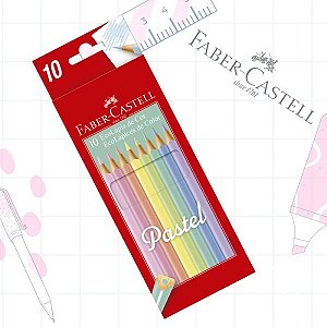 ECOLAPIS COR PASTEL F.CASTELL - 10 CORES FSC* (7891360658863