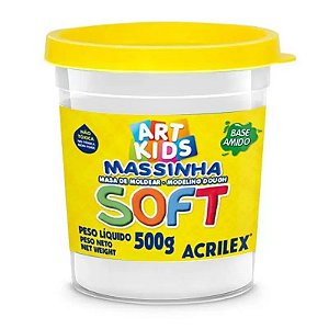 MASSA DE MODELAR SOFT 500G  BRANCO