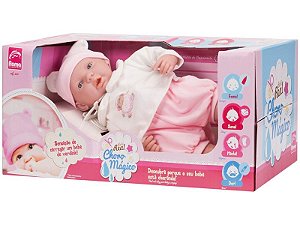 ROMA - BEBE REAL - CHORO MAGICO BRINQ. BONECA VINIL C/ SOM