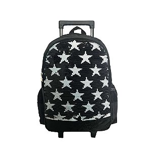 MOCHILA CARRINHO JUVENIL SWEET GIRL POL PRETO - SGC1U01