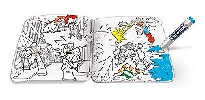 F00163 BATMAN E SUPER AMIGOS LIVRO PINTE E LAVE