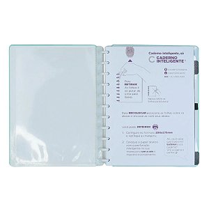 CADERNO VERDE PASTEL - GRANDE