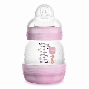 MAMADEIRA MAM EASY START 130ML - EMBALAGEM UNITARIA ROSA