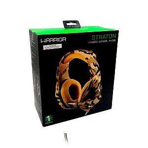 WARRIOR STRATON HEADSET GAMER ARMY USB 2.0 LED