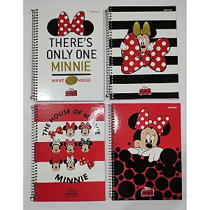 STARSCHOOL CADERNO ESPIRAL UNIV 1M MINNIE CD 80FLS