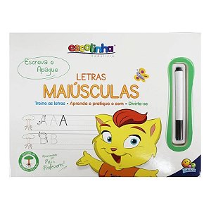 ESCOLINHA ESCREVA E APAGUE II:LETRAS MAIUSCULAS