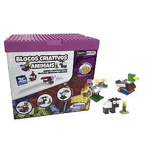 BLOCOS CRIATIVOS ANIMAIS - 350 PCS