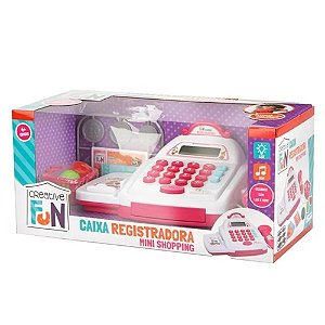 CREATIVE FUN CAIXA REGISTRADORA MINI SHOPPING ROSA
