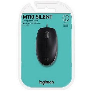 MOUSE USB M110 SILENT PRETO LOGITECH