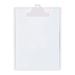 PRANCHETA A4 POP C/ PREND.PLAST. CRISTAL