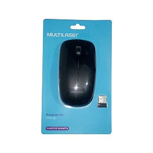 MOUSE SEM FIO 2.4GHZ PRETO USB
